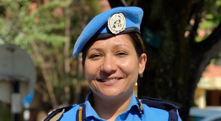 Le Prix de la femme policière de l’année des Nations Unies décerné à une Népalaise de la MONUSCO