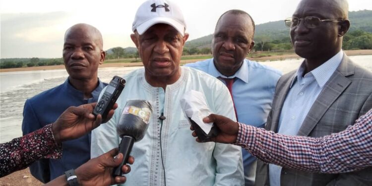 Kankan/Koumban: le Ministre Ibrahima Abe Sylla visite le site du projet hydroélectrique de Fomi