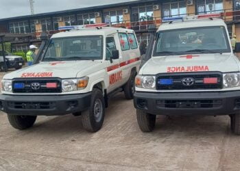 Kamsar-Humanitaire: La Direction générale de L’ANAIM offre deux ambulances à l’hôpital ANAIM