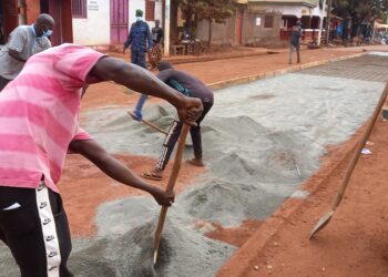 Boké-Infrastructures : C’est partie pour les travaux de bétonnage des points noirs de la voirie urbaine