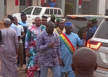 Boké-Administration: Le MATD sur le chantier du bétonnage de la voirie urbaine