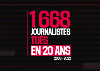 1 668 journalistes tués en 20 ans, soit 80 par an en moyenne (2003-2022)