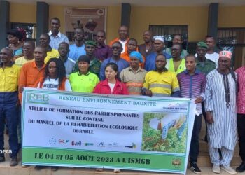 Boké-Mines: L’ONG REB lance les travaux d’un atelier de renforcement de capacités des parties prenantes sur le contenu du manuel de réhabilitation échologique durable