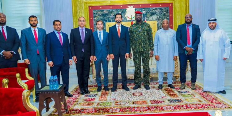 Guinée/Mines: Le chef de l’État reçoit le ministre des Affaires étrangères des Émirats Arabes-Unis