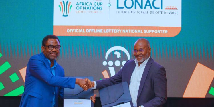 La CAF et la LONACI concluent un accord faisant de la Loterie Nationale de Côte d’Ivoire le Supporter National de la Coupe d’Afrique des Nations CAF TotalEnergies 2023.