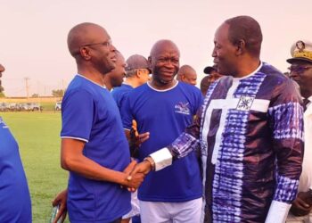 Kamsar- Sports: Le DG de l’ANAIM et ses employés participent avec brio au match de Gala des 60 ans d’anniversaire de la CBG