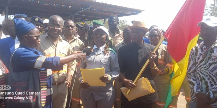 Kamsar-Sécurité: Les sapeurs pompiers de la CBG accueillis en fanfare