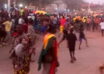 Boké/Sports: Les supporters inondent les rues après la victoire du Syli de Guinée face à la Guinée Équatoriale