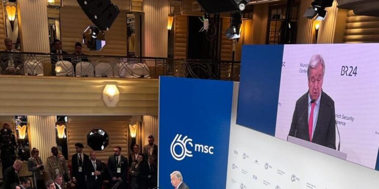 A Munich, Guterres appelle à un « nouvel ordre mondial qui fonctionne pour tous »