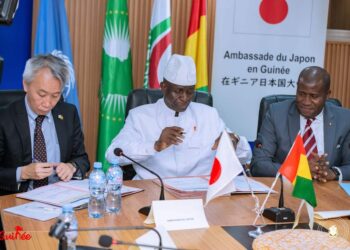 Coopération: Le Gouvernement guinéen,  le Gouvernement du Japon et le PNUD signent une Convention et lancent le Projet d’aide à la transition