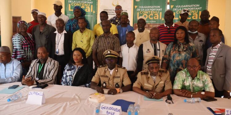 Boké-Economie : Tenue d’un atelier de vulgarisation de la Loi portant Contenu Local