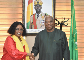 La Représentante résidente par intérim du PNUD rencontre le Ministre des Affaires Etrangères, de l’intégration africaine et des Guinéens établis à l’Etranger