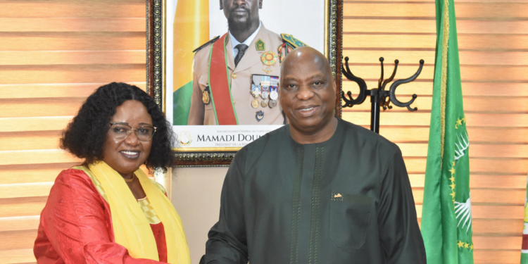 La Représentante résidente par intérim du PNUD rencontre le Ministre des Affaires Etrangères, de l’intégration africaine et des Guinéens établis à l’Etranger