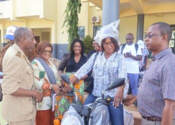 Boké : Des cadres des directions préfectorales de la PFE-PV dotés d’équipements et d’engins roulants