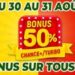 Lonagui : Profitez d’une promotion exceptionnelle de 50 % sur tous les gains en Chance+ et Turbo !