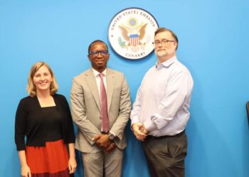 Accueil de Naby Moussa Bangoura, Diplômé Fulbright, à l’Ambassade des États-Unis