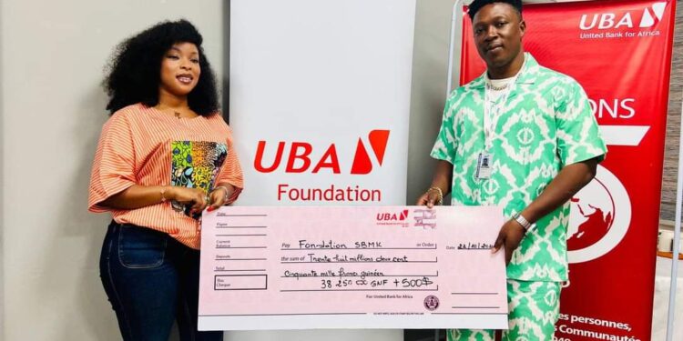 SIGNATURE D’UNE CONVENTION DE PARTENARIAT ENTRE LA FONDATION SBMK ET UBA GUINÉE VIA LA FONDATION UBA