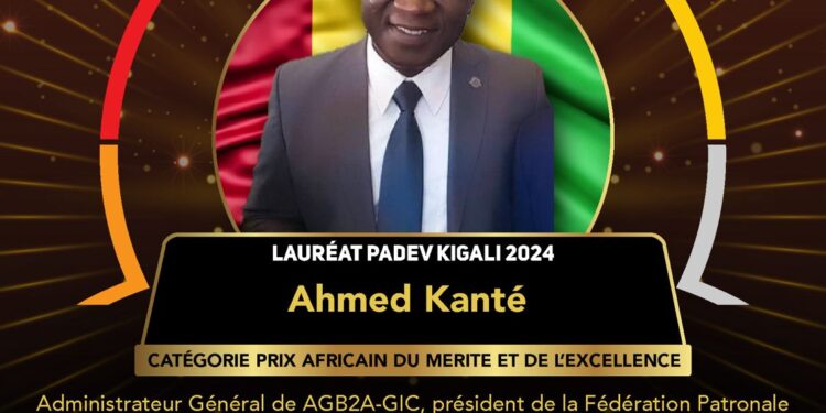 Mines- Ahmed Kanté reçoit le « Prix du Mérite et de l’Excellence » à Kigali lors de l’Africa Business Forum