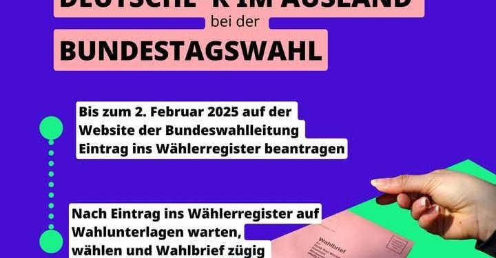 Élections fédérales allemandes 2025 : Pensez au vote par correspondance !