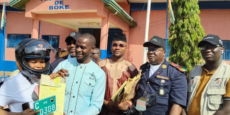 Boké: Les superviseurs du PN-RAVEC dotés d’engins roulants
