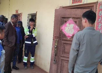 Dapilon: Vols d’argent et des machines des sociétés CDM-Chine et HENAN-Chine: Le Procureur et les unités d’enquête sur le site d’attaque