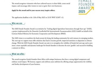 Lancement du Female Founder Award 2025 : célébration de l’audace féminine et de l’impact à travers l’Afrique