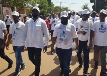 Kambia Bauxite Mining et son PDG Sonny Doumbouya à la Marche de la Paix et du Rassemblement à Boké