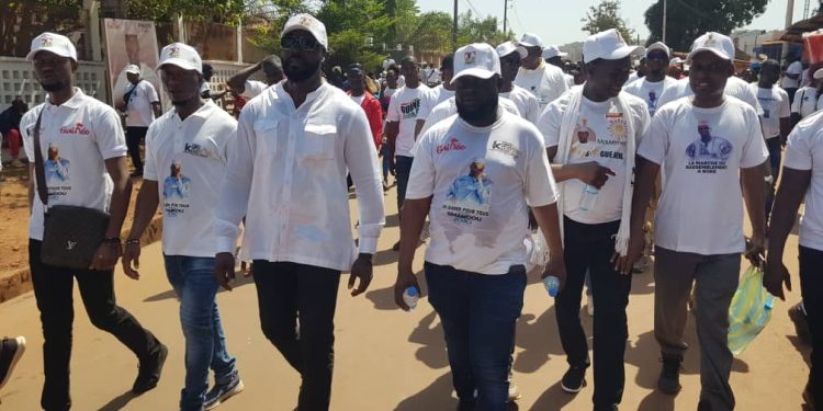 Kambia Bauxite Mining et son PDG Sonny Doumbouya à la Marche de la Paix et du Rassemblement à Boké