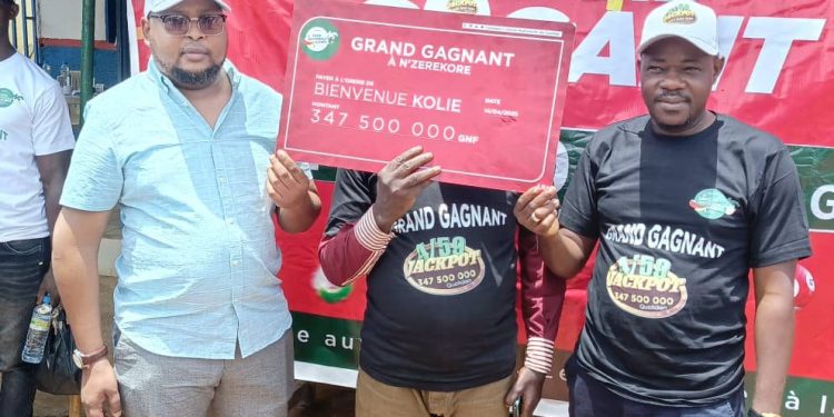 Jackpot quotidien : Un parieur empoche plus de 347 millions GNF à N’Zérékoré