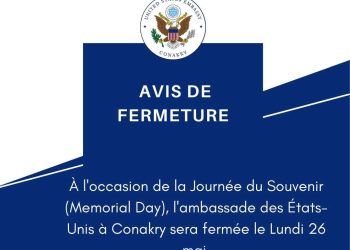 Fermeture de l’Ambassade des États-Unis à Conakry à l’occasion de la Journée du Souvenir
