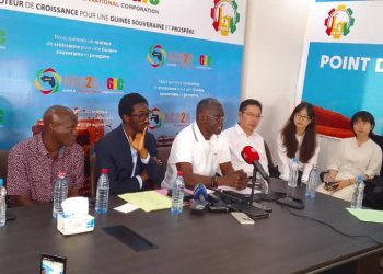 Conférence de presse des avocats de Ahmed Kanté, administrateur général de AGB2A-GIC