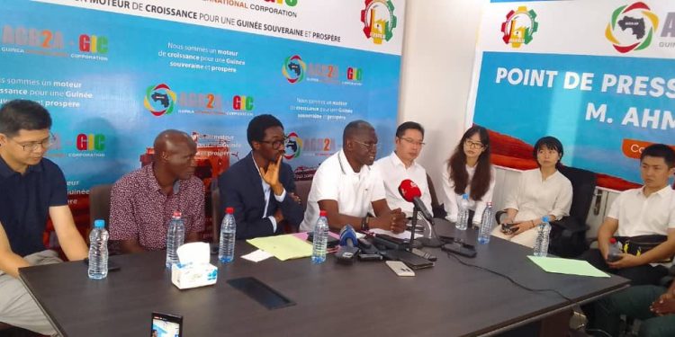Conférence de presse des avocats de Ahmed Kanté, administrateur général de AGB2A-GIC