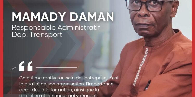 Portrait d’Employé – Mamady Daman, une pièce maîtresse du département Transport