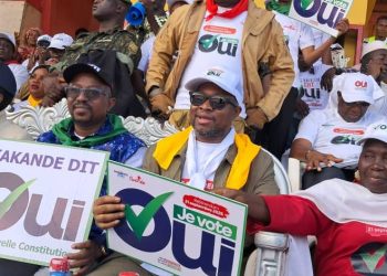 Sangarédi: Le Ministre Savané accueilli par une Marée humaine en faveur de OUI