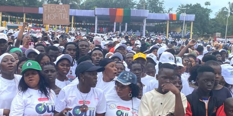 Kindia : Clôture de la campagne référendaire dans une forte mobilisation