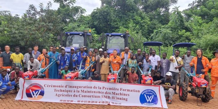 Boké-Mines/Agriculture Durable: Le Consortium SMB-Winning lance la 2ème formation de plus de 80 jeunes en conduite et maintenance des machines agricoles
