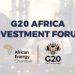 Forum d’investissement du G20 : la Chambre africaine de l’énergie trace la voie vers une nouvelle ère énergétique pour l’Afrique