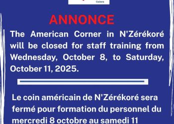 N’Zérékoré : le Coin Américain ferme temporairement pour une formation du personnel