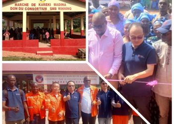 Boké-Économie: Le Consortium SMB-Winning remet officiellement le Marché Hangar de Karéki Madina