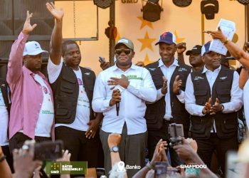 Banko, au pied de la montagne magique, élève la voix de la* *reconnaissance pour le candidat Mamadi Doumbouya.