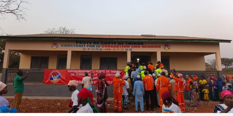 Télimélé-Santé: Le Consortium SMB-Winning inaugure le poste de santé du Secteur Thiaga
