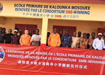 Boké-Éducation: Remise officielle de l&rsquo;école élémentaire de Kalounka-Mosquée rénovée par le Consortium SMB-Winning
