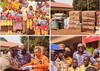 Boké: Le Consortium SMB-Winning fait don de kits scolaires aux meilleurs élèves de Boké et Télimélé