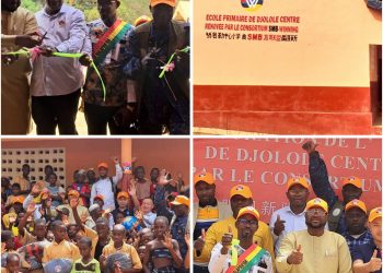 Boké: Le Consortium SMB-Winning et les autorités de Malapouya célèbrent la remise de l&rsquo;école élémentaire de Djolole-centre (Malapouya)