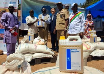 Boké-Humanitaire: Le PAM offre des kits alimentaires aux populations vulnérables du Secteur Kantouba (Tanènè)