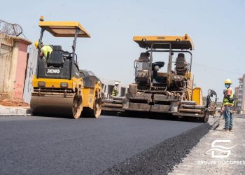 Conakry-Guicopres : les travaux de la route à double voie entre Tombo et le Port avancent à un rythme soutenu