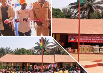 Boké: L&rsquo;école primaire du district Lefoureboui entièrement rénovée et équipée par le Consortium SMB-Winning remise aux communautés