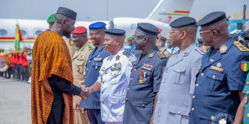 Conakry : accueil solennel pour le retour du Président Mamadi Doumbouya