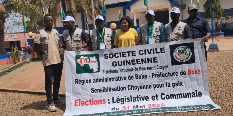 Boké-Vers les législatives et communales : La Plate-forme du Mouvement citoyen > en tournée de sensibilisation des citoyens pour la paix