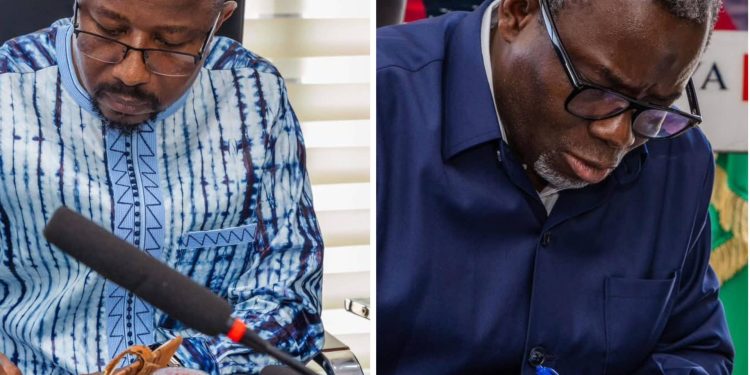 Mohamed Lamine Sy Savané et Mourana Soumah lancent un projet majeur pour les sièges de l’ANSUTEN et de l’ANSSI